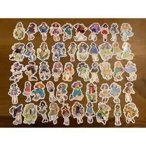 Cute Kawaii Girl Anime Stickers 50 PCS (SKU: 40ST)